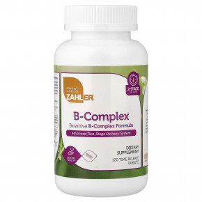 Zahler, биоактивный комплекс витаминов группы B, 120 таблеток с медленным высвобождением - описание | фото