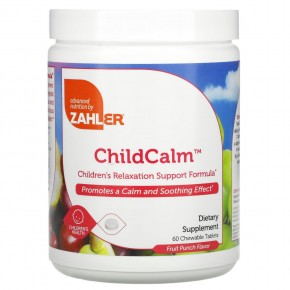 Zahler, ChildCalm, формула для поддержки расслабления детей, фруктовый пунш, 60 жевательных таблеток в Москве - eco-herb.ru | фото
