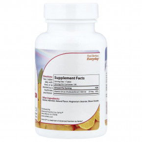 Zahler, Junior D3™, формула витамина D3 для детей, апельсин, 25 мкг (1000 МЕ), 120 жевательных таблеток в Москве - eco-herb.ru | фото