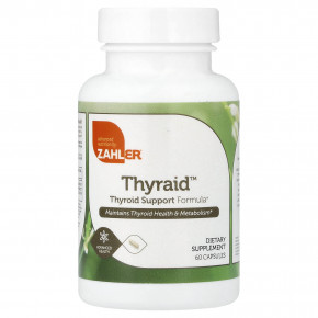 Zahler, Thyraid™, средство для поддержки щитовидной железы, 60 капсул в Москве - eco-herb.ru | фото
