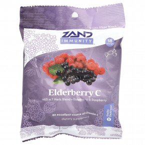 Zand, Elderberry C, бузина и малина, 18 пастилок в Москве - eco-herb.ru | фото