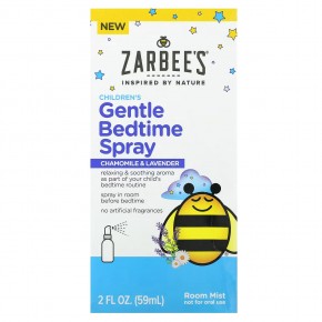Zarbee's, Children's Gentle Bedtime Spray, Chamomile & Lavender, 2 fl oz (59 ml) в Москве - eco-herb.ru | фото