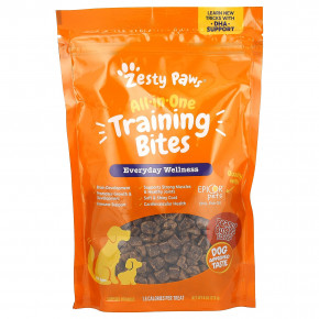 Zesty Paws, All-In-One Training Bites, комплекс для тренировок, для собак всех возрастов, арахисовое масло, 226 г (8 унций) - описание | фото