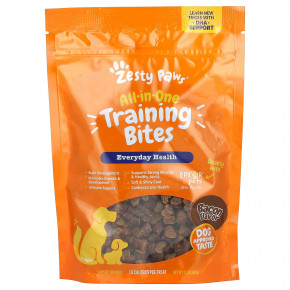 Zesty Paws, All-In-One Training Bites, комплекс для тренировок, для собак всех возрастов, со вкусом бекона, 340 г (12 унций) в Москве - eco-herb.ru | фото