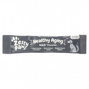 Zesty Paws, Healthy Aging, прекурсор НАД +, для собак, 30 пакетиков, 60 г (2,1 унции) в Москве - eco-herb.ru | фото