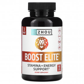 Zhou Nutrition, Boost Elite ™, 90 растительных капсул в Москве - eco-herb.ru | фото