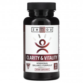 Zhou Nutrition, Clarity & Vitality, 50 мг, 60 растительных капсул - описание | фото