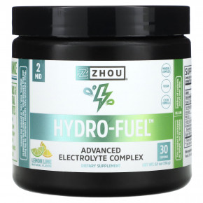 Zhou Nutrition, Hydro-Fuel, улучшенный комплекс электролитов, со вкусом лимона и лайма, 174 г (6,1 унции) в Москве - eco-herb.ru | фото