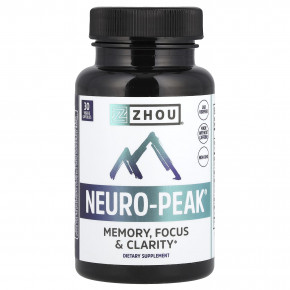 Zhou Nutrition, Neuro-Peak®, 30 растительных капсул в Москве - eco-herb.ru | фото