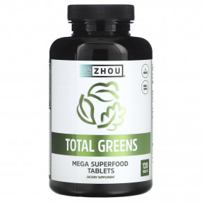 Zhou Nutrition, Total Greens, 120 таблеток в Москве - eco-herb.ru | фото