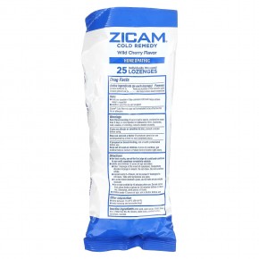 Zicam, Средство от простуды, леденцы, дикая вишня, 25 леденцов в индивидуальной упаковке в Москве - eco-herb.ru | фото
