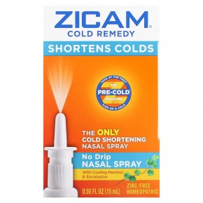 Zicam, Cold Remedy, No Drip Nasal Spray, 0.5 fl oz (15 ml) в Москве - eco-herb.ru | фото