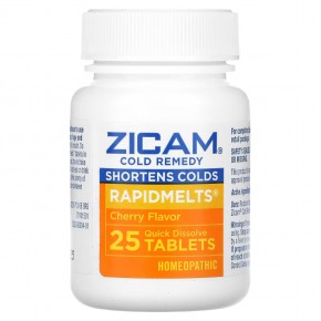 Zicam, Cold Remedy, RapidMelts, вишня, 25 быстрорастворимых таблеток в Москве - eco-herb.ru | фото