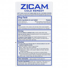 Zicam, Cold Remedy, RapidMelts®, с цитрусовым вкусом, 25 быстрорастворимых таблеток в Москве - eco-herb.ru | фото
