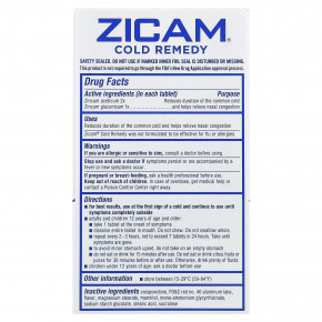 Zicam, Cold Remedy, RapidMelts®, с вишневым вкусом, 25 быстрорастворимых таблеток в Москве - eco-herb.ru | фото