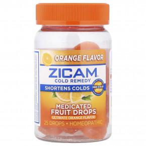 Zicam, средство от простуды, лечебные фруктовые леденцы, апельсин, 25 штук в Москве - eco-herb.ru | изображение Zicam, средство от простуды, лечебные фруктовые леденцы, апельсин, 25 штук в Москве - eco-herb.ru | фото