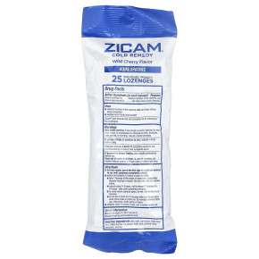 Zicam, Средство от простуды, леденцы, дикая вишня, 25 леденцов в индивидуальной упаковке в Москве - eco-herb.ru | фото