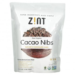 Zint, Сырые органические какао-крупки, 32 унции (907 г) - описание