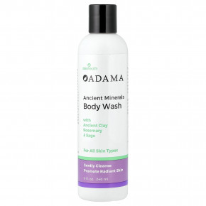Zion Health, Adama, гель для душа с древними минералами, с древней глиной, розмарином и шалфеем, 240 мл (8 жидк. унц.) - описание | фото