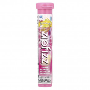 Zipfizz, Энергетическая смесь для здорового спорта с витамином B12, розовый лимонад, 20 тюбиков по 11 г (0,39 унции) в Москве - eco-herb.ru | фото