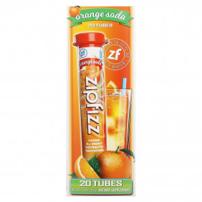 Zipfizz, Energy Drink Mix, апельсиновая сода, 20 тюбиков, 11 г (0,39 унции) в Москве - eco-herb.ru | фото