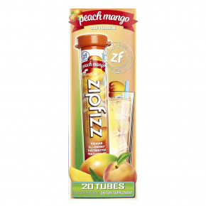 Zipfizz, Energy Drink Mix, персик и манго, 20 тюбиков по 11 г (0,39 унции) - описание