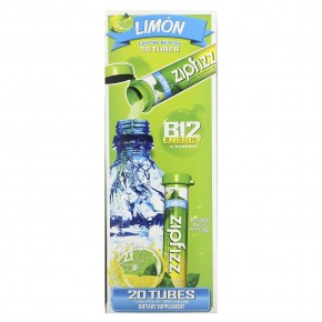 Zipfizz, Смесь для здоровой энергии с витамином B12, лимон, 20 тюбиков по 11 г (0,39 унции) в Москве - eco-herb.ru | фото