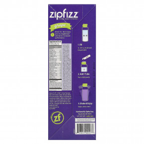 Zipfizz, Смесь для энергетических напитков, виноград, 20 тюбиков, 11 г (0,39 унции) в Москве - eco-herb.ru | фото