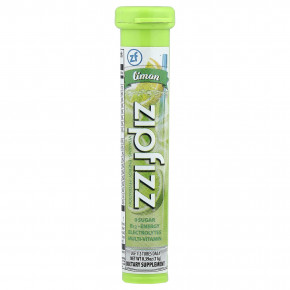 Zipfizz, смесь для энергетического напитка, со вкусом лимона, 20 тюбиков по 11 г (0,39 унции) в Москве - eco-herb.ru | фото