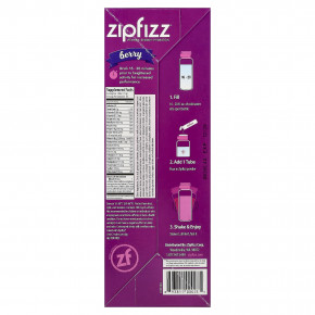 Zipfizz, смесь для приготовления напитка, с ягодным вкусом, 20 тюбиков по 11 г (0,39 унции) в Москве - eco-herb.ru | фото