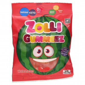 Zollipops, Zolli Gummeez, арбуз, 55 г (1,94 унции) - описание