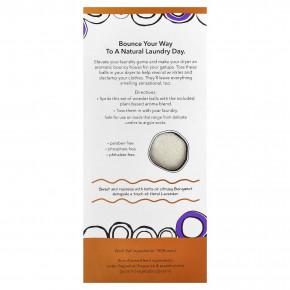 ZUM, Шарики для сушки шерсти со смесью ароматизаторов, янтарь, 3 шарика и 1 смесь ароматов, 8,5 унции в Москве - eco-herb.ru | фото