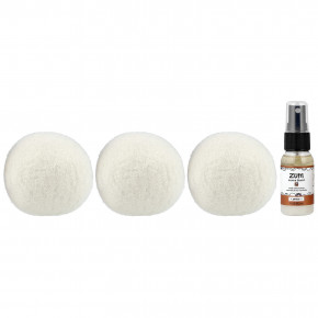 ZUM, Шарики для сушки шерсти со смесью ароматизаторов, янтарь, 3 шарика и 1 смесь ароматов, 8,5 унции в Москве - eco-herb.ru | фото