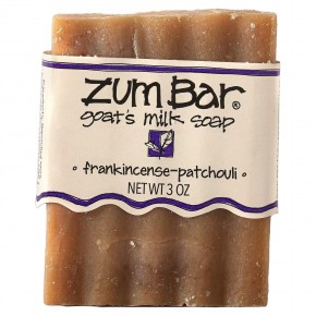 ZUM, Zum Bar, Goat's Milk Soap, Frankincense-Patchouli, 3 oz - описание
