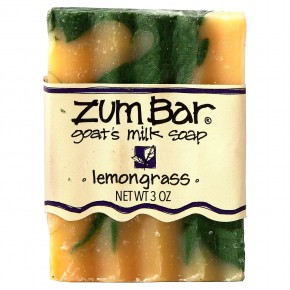 ZUM, Zum Bar, Мыло с козьим молоком, Лемонграсс, 3 унции - описание