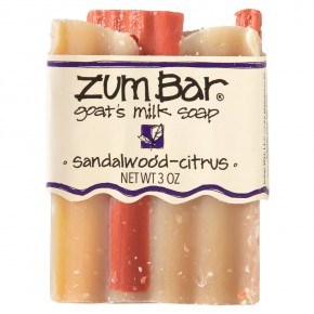 ZUM, Zum Bar, Мыло с козьим молоком, Сандаловое дерево и цитрус, 3 унции - описание