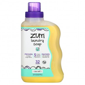 ZUM, Zum Clean, ароматерапевтическое хозяйственное мыло, с морской солью, 0,94 л (32 жидких унции) в Москве - eco-herb.ru | фото