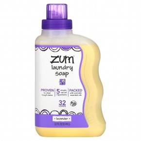 ZUM, Zum Clean, ароматерапевтическое хозяйственное мыло, с запахом лаванды, 0,94 л (32 жидких унции) - описание