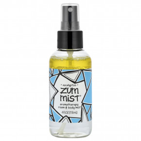 ZUM, Zum Mist®, ароматерапевтический спрей для комнаты и тела, эвкалипт, 118 мл (4 жидк. унции) - описание | фото