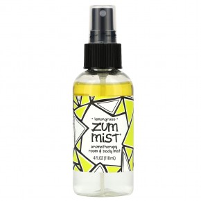 ZUM, Zum Mist, Aromatherapy Room & Body Mist, Lemongrass, 4 fl oz (118 ml) в Москве - eco-herb.ru | фото