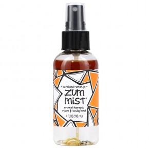 ZUM, Zum Mist, Aromatherapy Room & Body Mist, Patchouli-Orange, 4 fl oz (118 ml) в Москве - eco-herb.ru | фото
