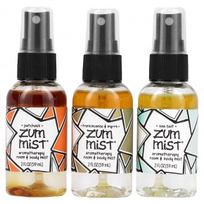 ZUM, Zum Mist, Mini Aromatherapy Room & Body Mist, Trio Pack, 3 Pack, 2 fl oz (59 ml) Each в Москве - eco-herb.ru | фото