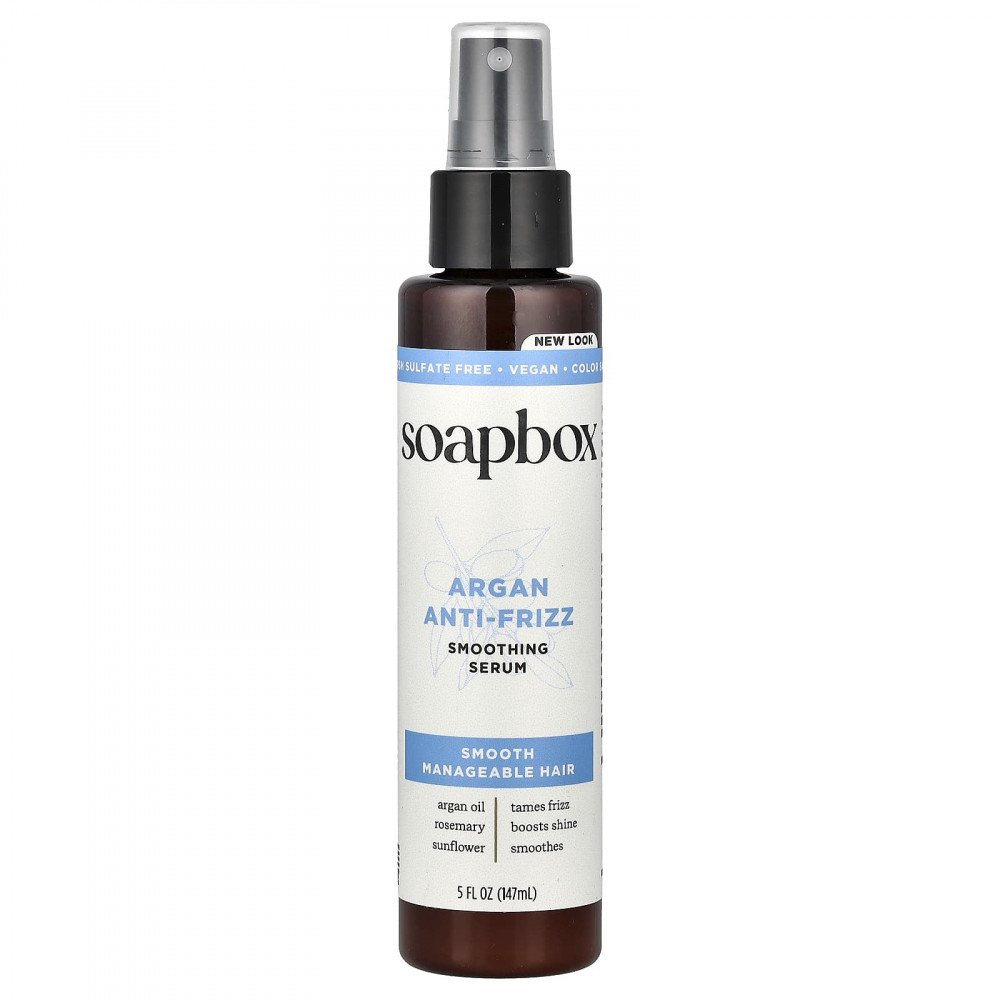 Soapbox, сыворотка против пушения волос с арганой, 147 мл (5 жидк. унций) в Москве - eco-herb.ru | изображение Soapbox, сыворотка против пушения волос с арганой, 147 мл (5 жидк. унций) в Москве - eco-herb.ru | фото