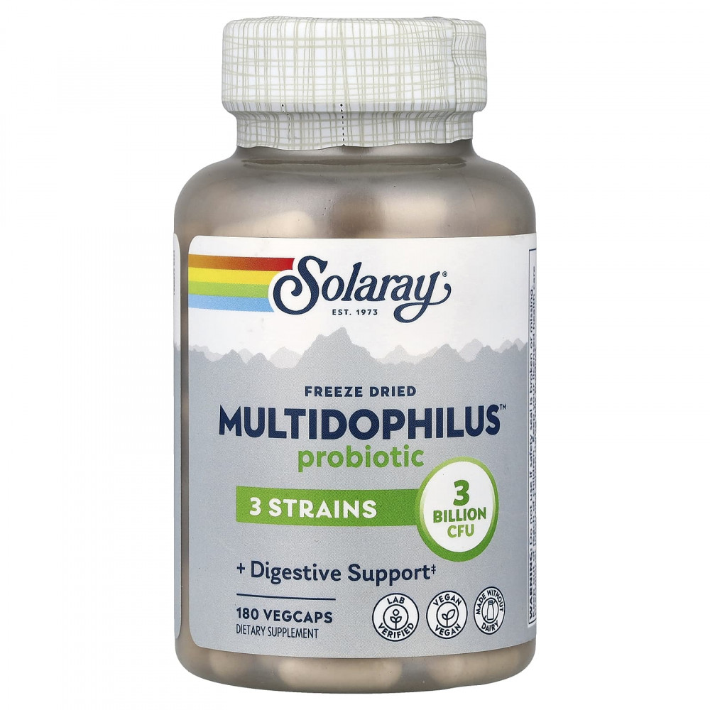 Solaray, сублимированные пробиотики Multidophilus™, 180 растительных капсул в Москве - eco-herb.ru | изображение Solaray, сублимированные пробиотики Multidophilus™, 180 растительных капсул в Москве - eco-herb.ru | фото