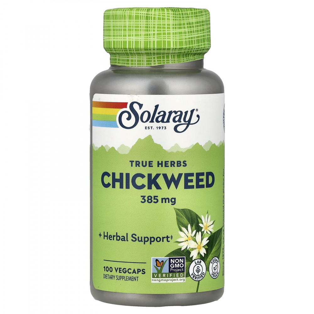 Solaray, True Herbs, звездчатка, 385 мг, 100 вегетарианских капсул в Москве - eco-herb.ru | изображение Solaray, True Herbs, звездчатка, 385 мг, 100 вегетарианских капсул в Москве - eco-herb.ru | фото