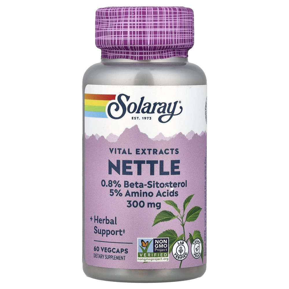 Solaray, Vital Extracts, крапива, 300 мг, 60 растительных капсул в Москве - eco-herb.ru | изображение Solaray, Vital Extracts, крапива, 300 мг, 60 растительных капсул в Москве - eco-herb.ru | фото