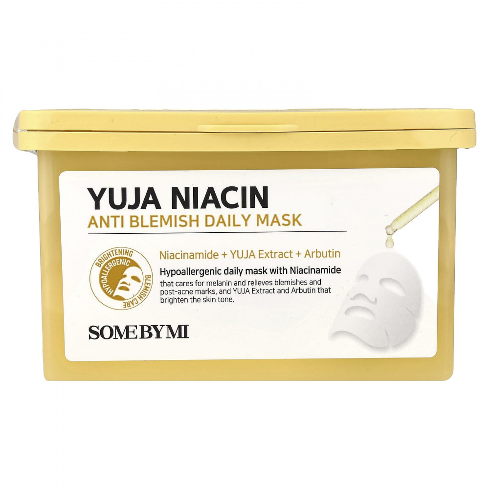 SOME BY MI, Yuja Niacin, ежедневная маска для лица, 30 шт, 370 мл (12,51 жидк. унции) в Москве - eco-herb.ru | изображение SOME BY MI, Yuja Niacin, ежедневная маска для лица, 30 шт, 370 мл (12,51 жидк. унции) в Москве - eco-herb.ru | фото