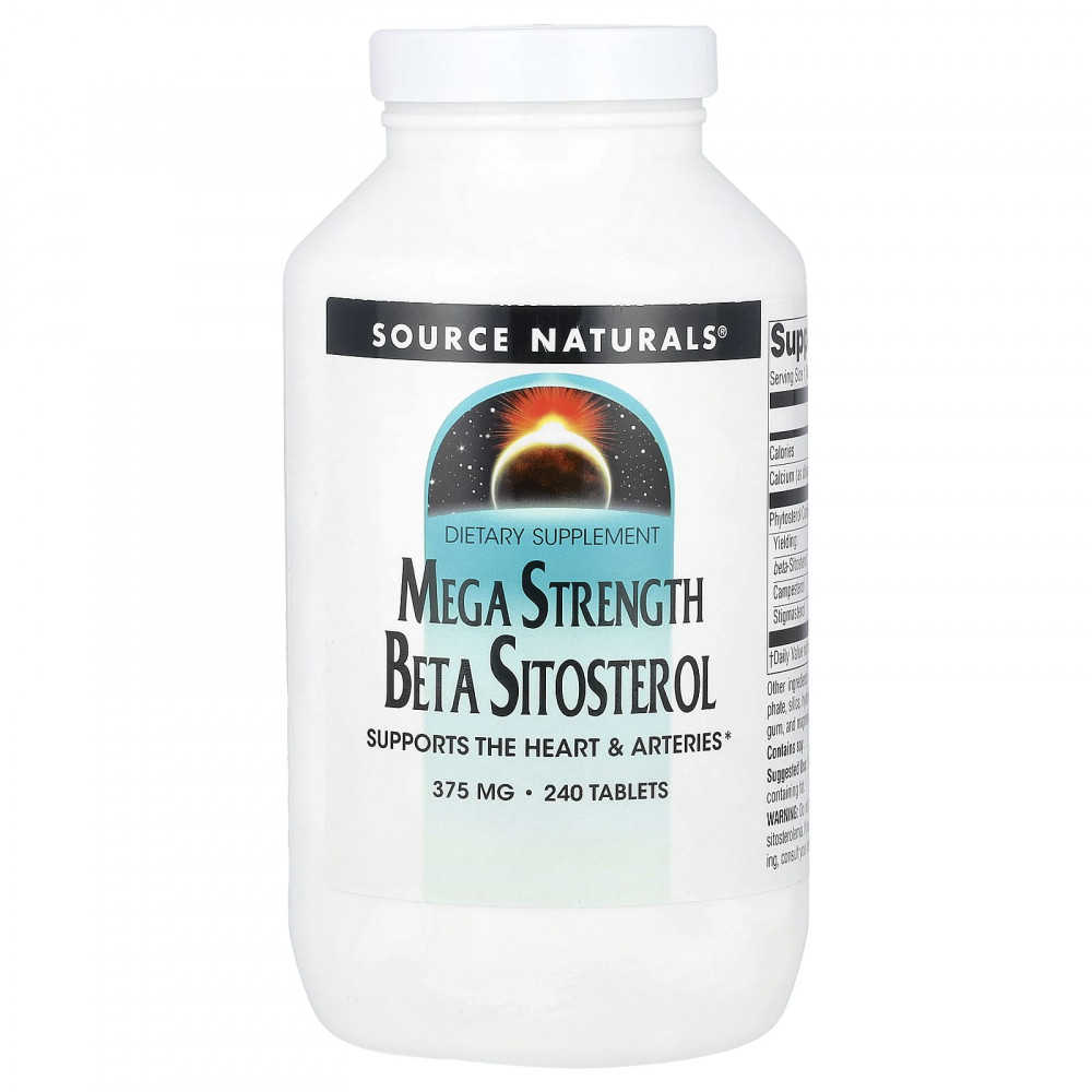 Source Naturals, Бета-ситостерол Mega Strength, 240 таблеток в Москве - eco-herb.ru | изображение Source Naturals, Бета-ситостерол Mega Strength, 240 таблеток в Москве - eco-herb.ru | фото