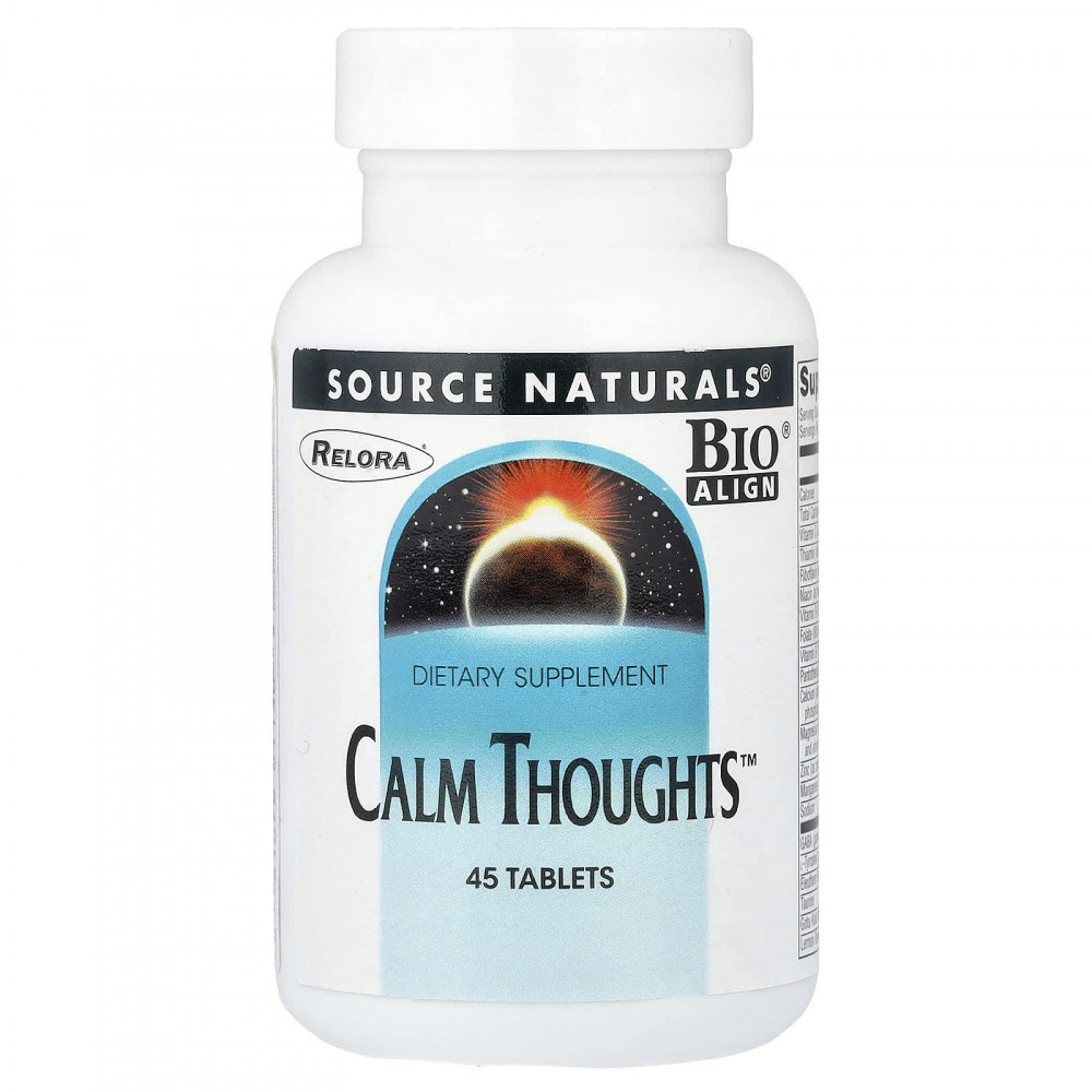 Source Naturals, Calm Thoughts™, 45 таблеток в Москве - eco-herb.ru | изображение Source Naturals, Calm Thoughts™, 45 таблеток в Москве - eco-herb.ru | фото