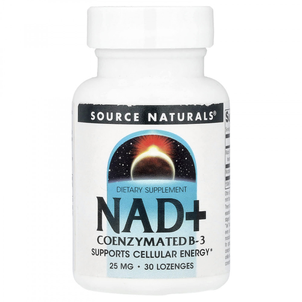Source Naturals, NAD+, коферментированный витамин B3, 30 пастилок в Москве - eco-herb.ru | изображение Source Naturals, NAD+, коферментированный витамин B3, 30 пастилок в Москве - eco-herb.ru | фото